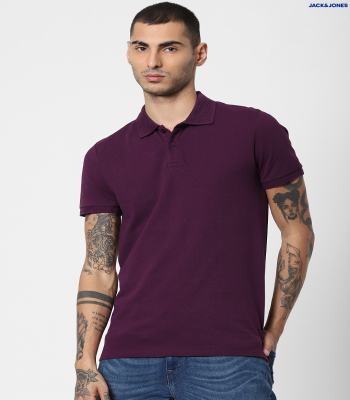 J&J Jacquard Polo T-shirt