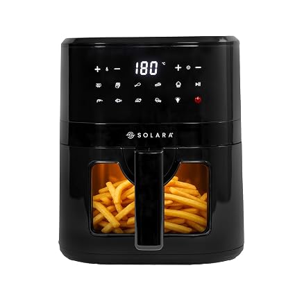 SOLARA 4.5L Digital Air Fryer with See-Through Window