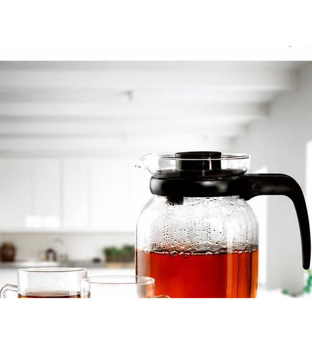 Borosil 5 N Glass Kettle 1L+4 Vision Mug 190ml