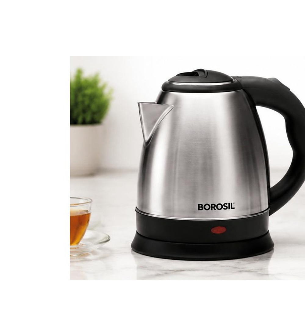 RIO 1.8L Stainless steel electric KETTLE Steel Color