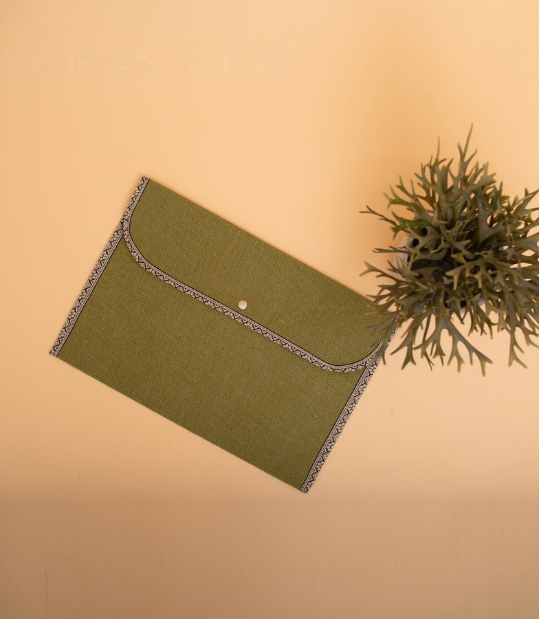 OLIVE Jute Folder